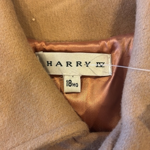 Harry IV Kids 18 Month Camel Wool Coat NWT - Picture 4 of 6